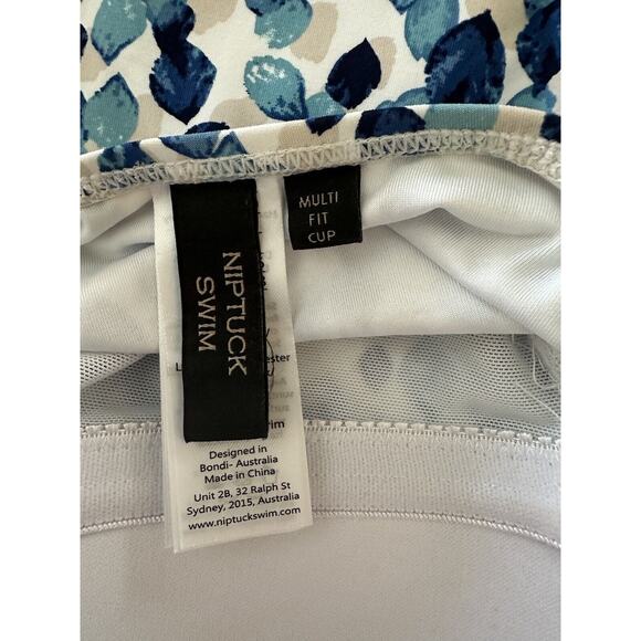 Niptuck Swim Swimsuit Women's White Multicolor Dots Multi-Fit Cup Size 6 - Picture 7 of 7